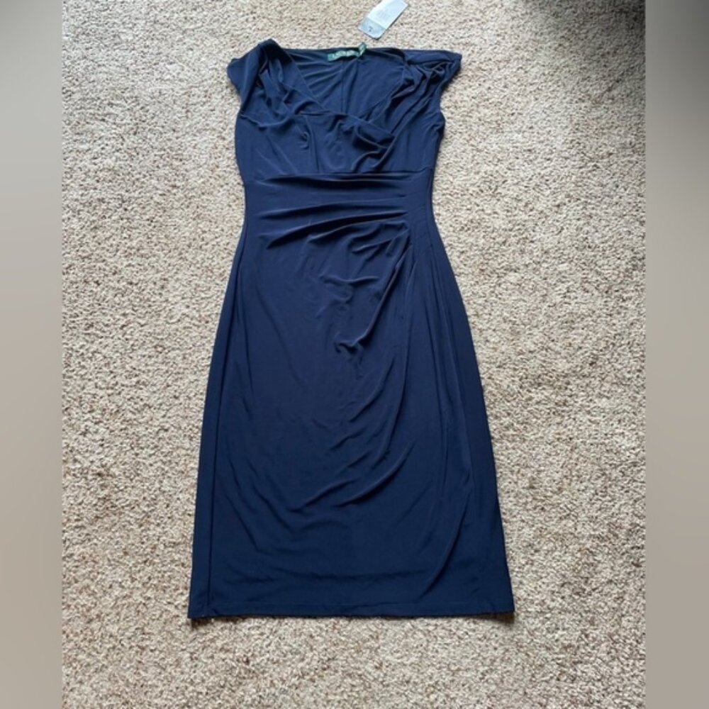 Lauren Ralph Lauren navy blue dress size 2